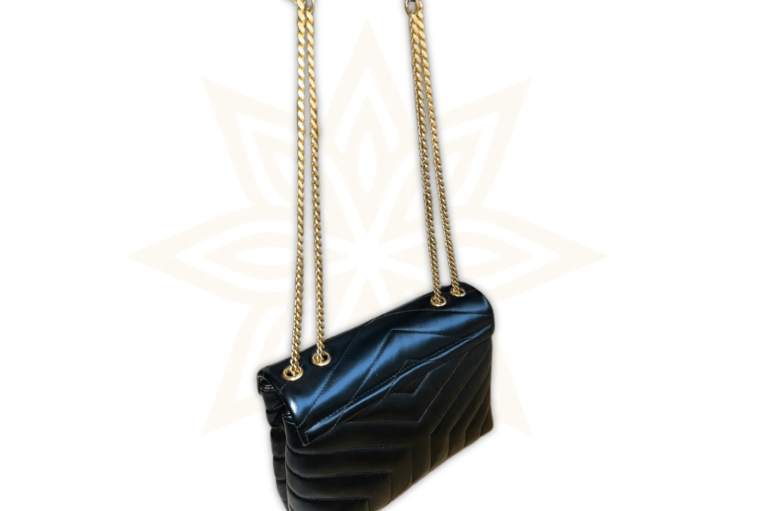 Saint Laurent Loulou Small – Pelle Nera & Finiture Dorate - Etoilux