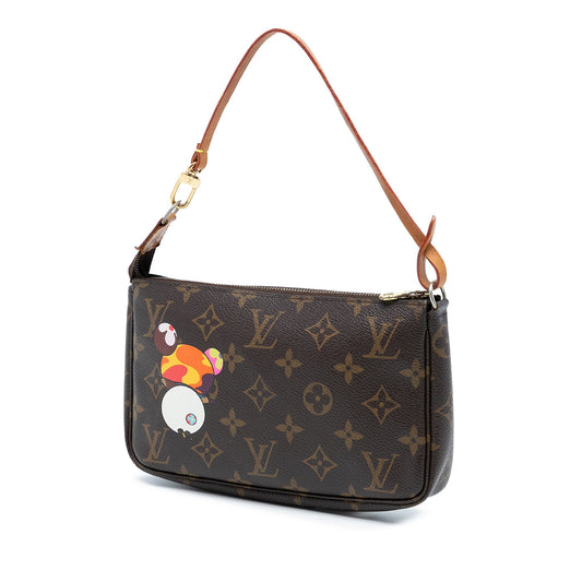 Louis Vuitton x Takashi Murakami Pochette Accessoires Monogram Panda – 2004 - Etoilux