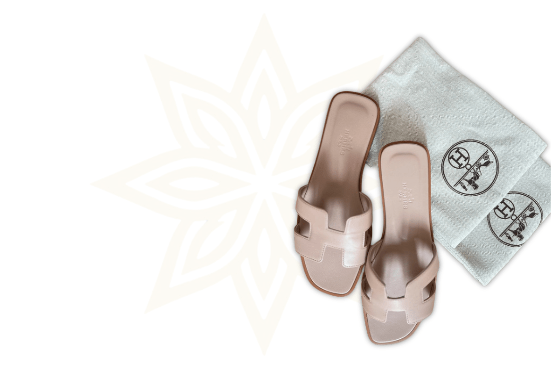 Hermès Oran Sandals - Rose Sakura (Taglia 37) - Etoilux