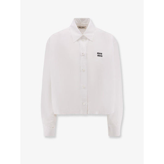 Miu Miu Camicia in cotone con ricamo Miu Miu - Etoilux