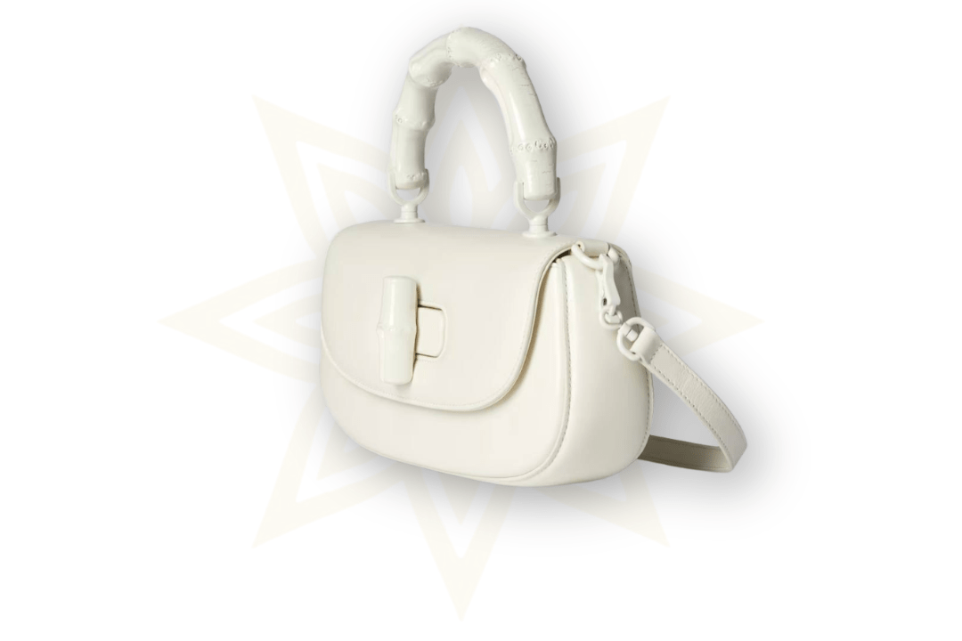 Gucci – Bamboo Diva Small in pelle bianca - Etoilux