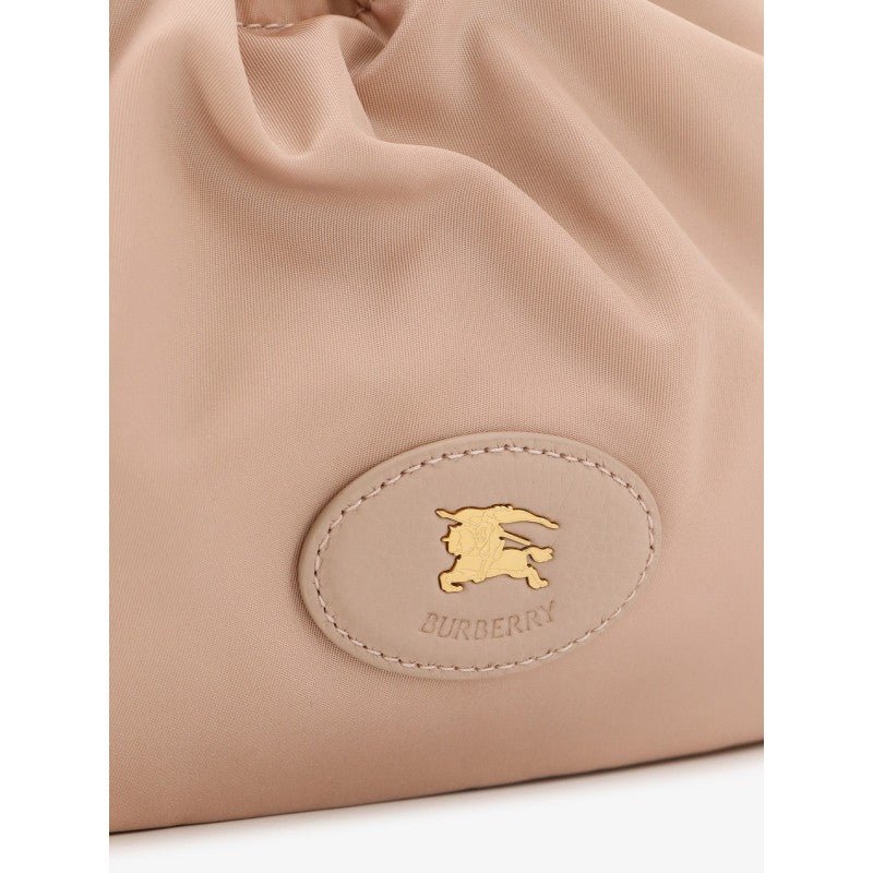 Burberry Drawstring Clutch in nylon rosa cipria – Nuova da boutique - Etoilux