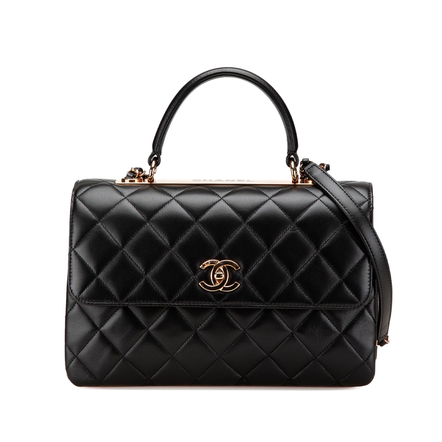 CHANEL Borsa a tracolla Trendy CC Flap in pelle di agnello media - Etoilux