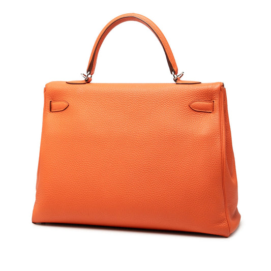 Hermès Kelly 35 Pelle Togo Arancione – 34 cm - Etoilux