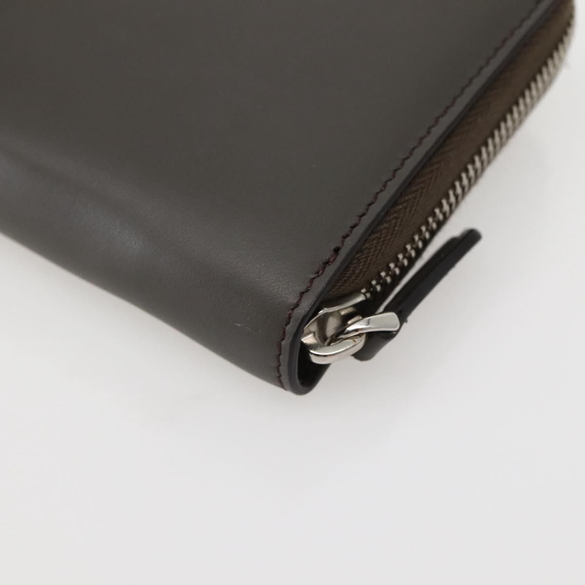 Fendi – Portafoglio Lungo Monster Eyes in Pelle Grigia – Condizioni Eccellenti (Rank SA) - Etoilux