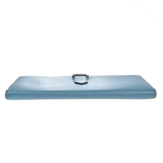 Hermès Béarn Soufflet – Pelle Epsom Bicolore – Blue Céleste / Rouge Tomate – Anno 2000 - Etoilux