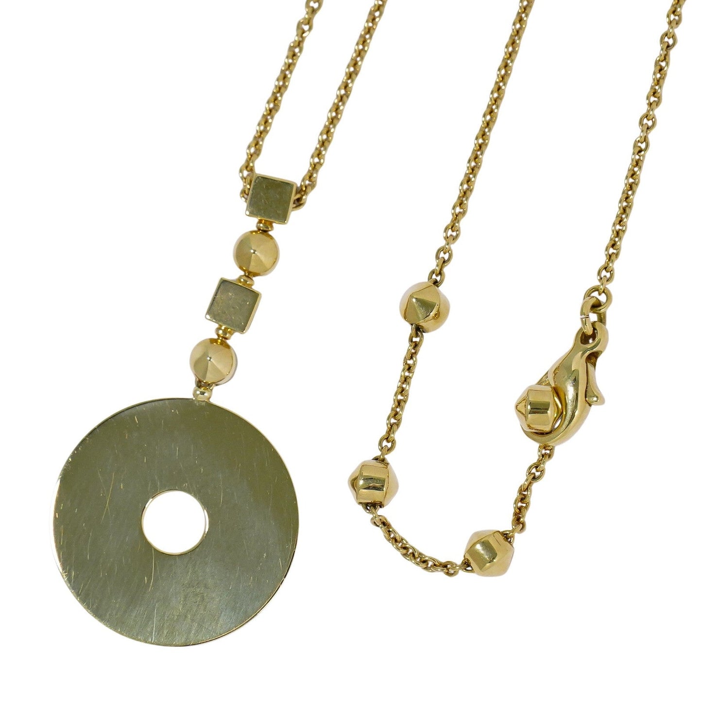 Collana Bulgari in Oro Giallo 18kt con Pendente a Disco - Etoilux