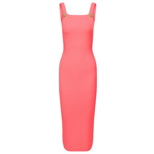 balmain - Abiti - Rosa abito smanicato rosa - Etoilux