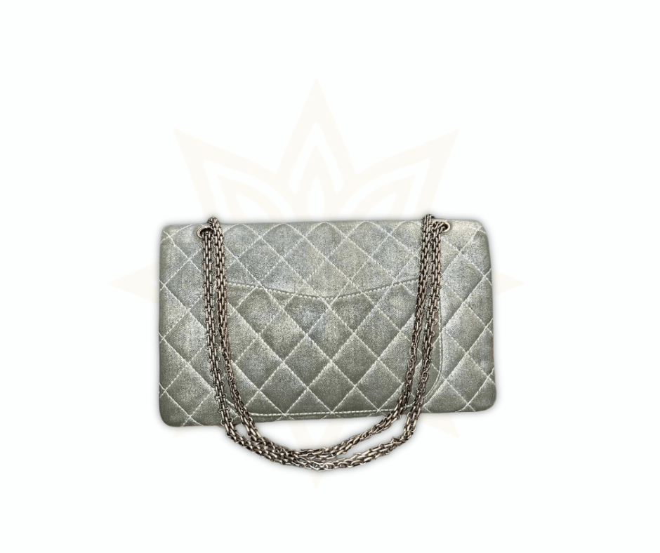 Chanel Reissue 2.55 – Tessuto metallizzato verde - Etoilux