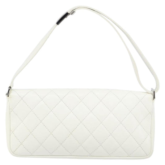 Chanel Timeless CC Shoulder Bag Pelle di Vitello Trapuntata Bianca – 29 cm - Etoilux