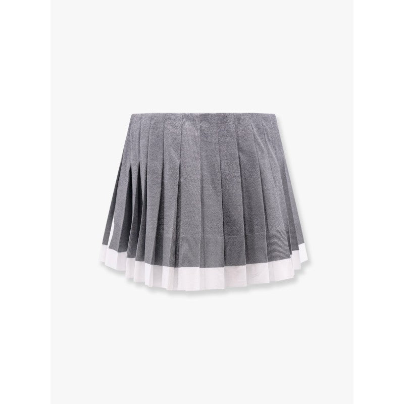 Miu Miu Gonna plissettata in seta riciclata - Etoilux