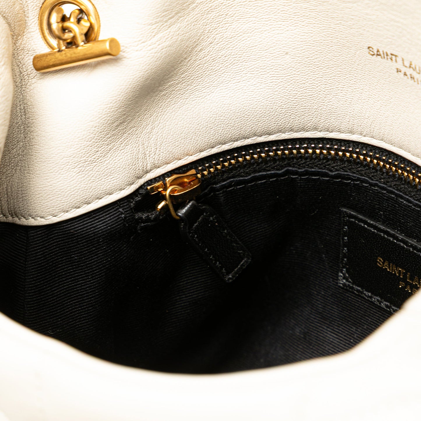 Saint Laurent Tracolla Loulou Puffer in pelle di agnello giocattolo - Etoilux