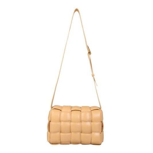 Bottega Veneta – Padded Cassette Bag in pelle intrecciata color nude - Etoilux