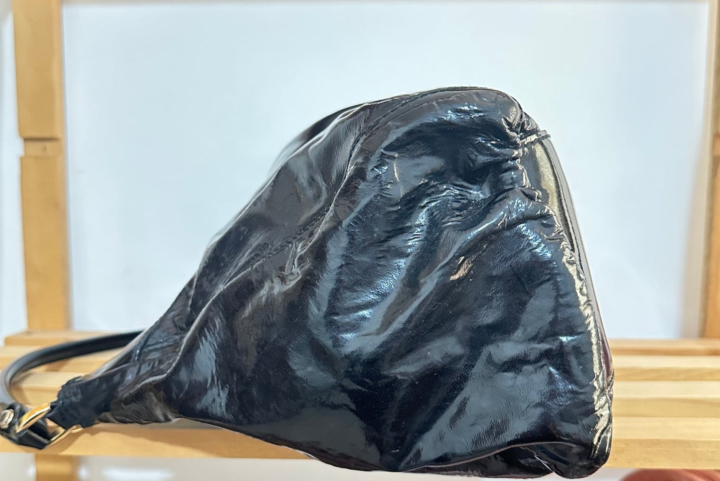 Gucci Indy Hobo Vernice Nera – Iconico Glamour Retrò - Etoilux