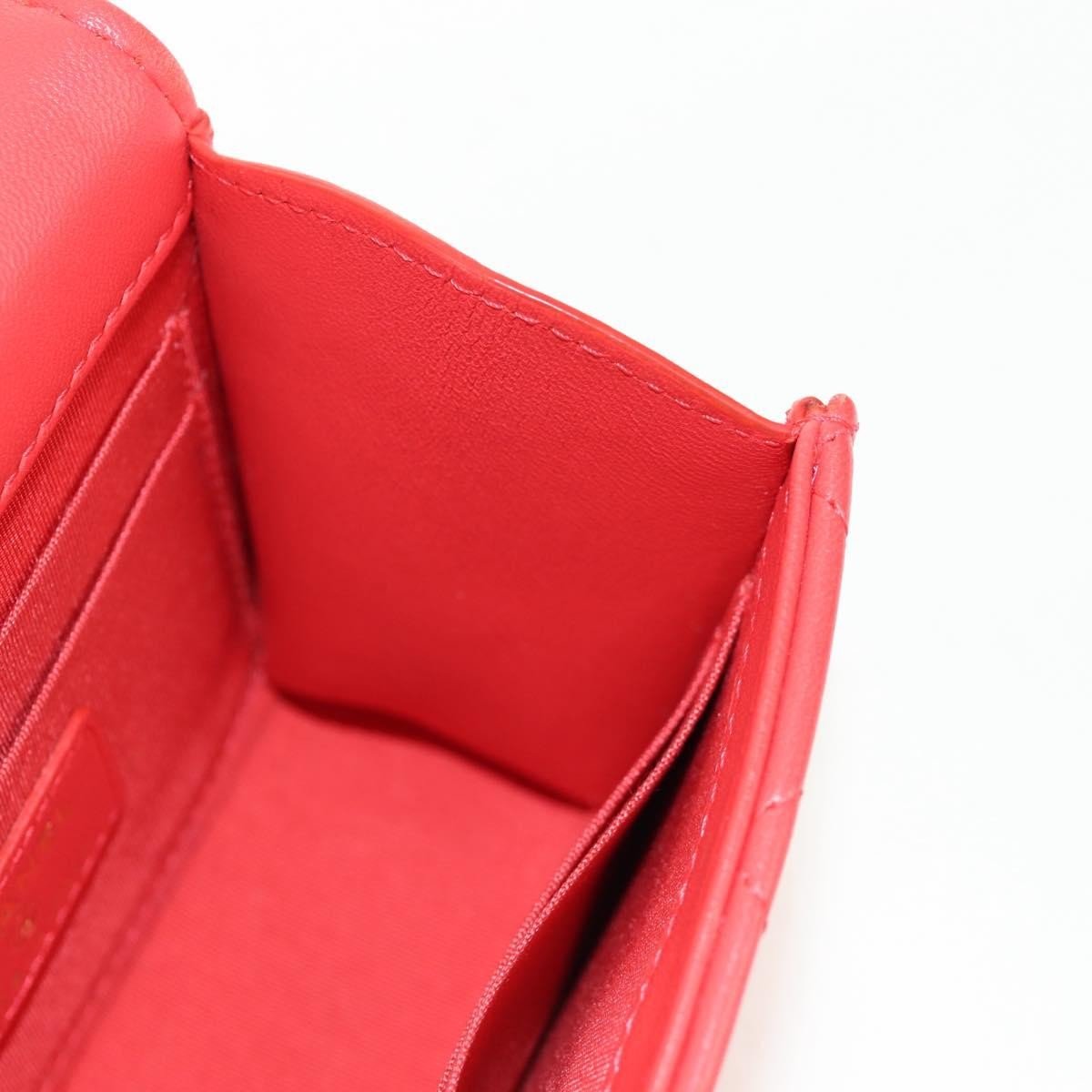 Chanel Trendy CC Small Flap Bag Pelle di Agnello Rossa Hardware Dorato - Etoilux