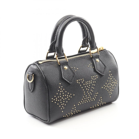 Louis Vuitton Nano Speedy Studs Taurillon Noir – 17 cm - Etoilux