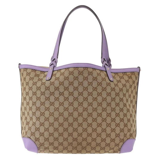 Gucci Craft Tote GG Canvas Beige/Lilla con Pochette – 33 cm - Etoilux