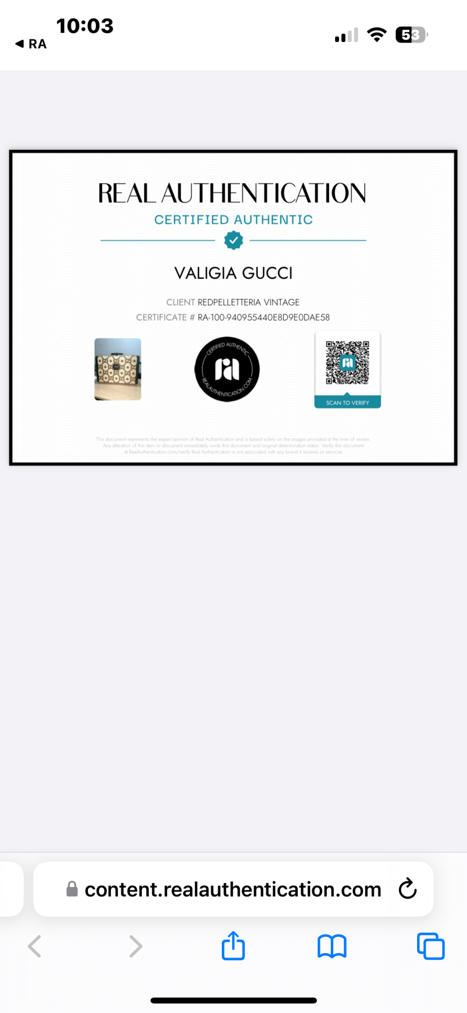 Valigia Gucci Centennial Limited Edition EL0465011024 - Etoilux