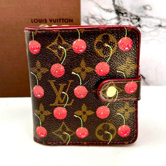 Louis Vuitton Monogram Cherry Compact Wallet – Edizione Limitata Takashi Murakami - Etoilux