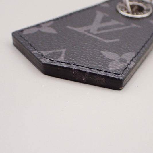 Louis Vuitton Portachiavi Enchappe Monogram Eclipse Canvas Nero – 8 cm - Etoilux