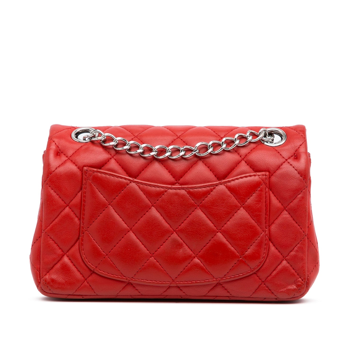 Chanel Mini Rettangolare Classica in Pelle di Agnello con Patta Singola - Etoilux