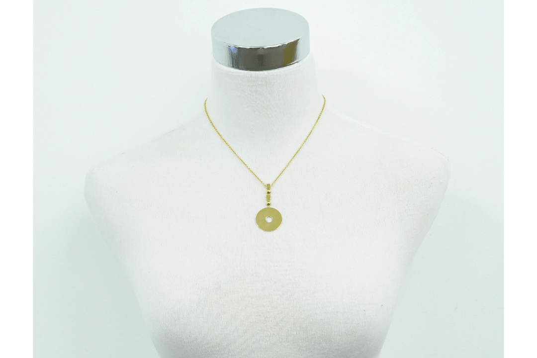 Collana Bulgari in Oro Giallo 18kt con Pendente a Disco - Etoilux