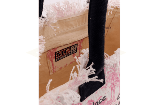 Borsa shopper MC2 Saint Barth “Summer Paradise” – limited edition pink toile - Etoilux