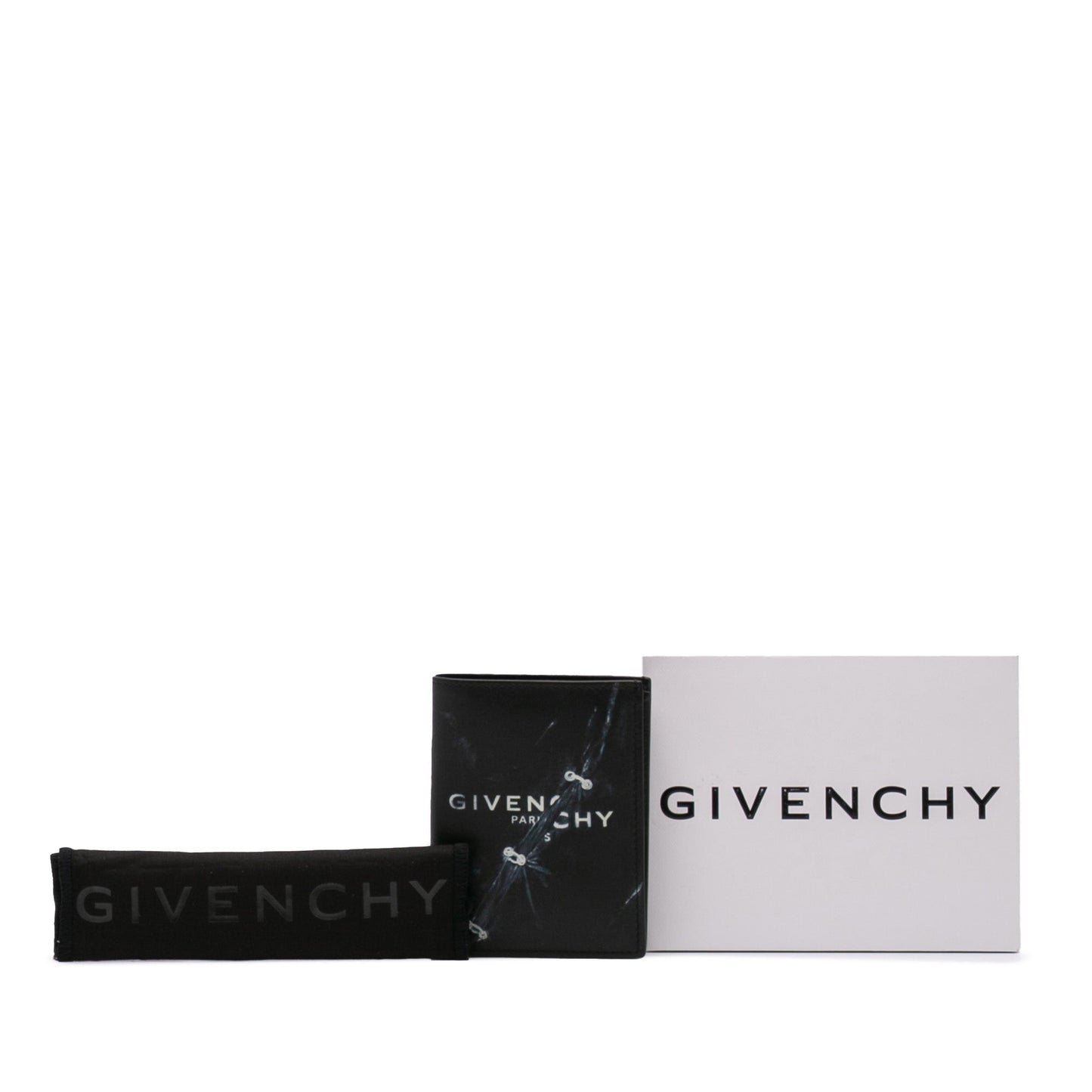 Givenchy – Porta Carte in Pelle Nera con Stampa Iconica