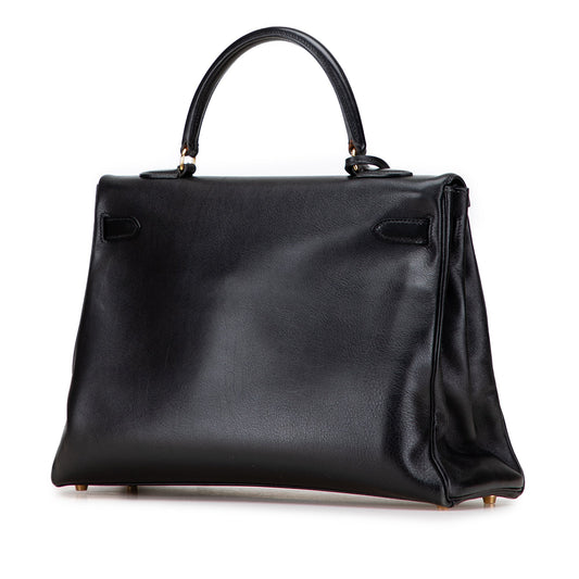 Hermès – Kelly Retourne 35 in Pelle Gulliver Noir (1997)