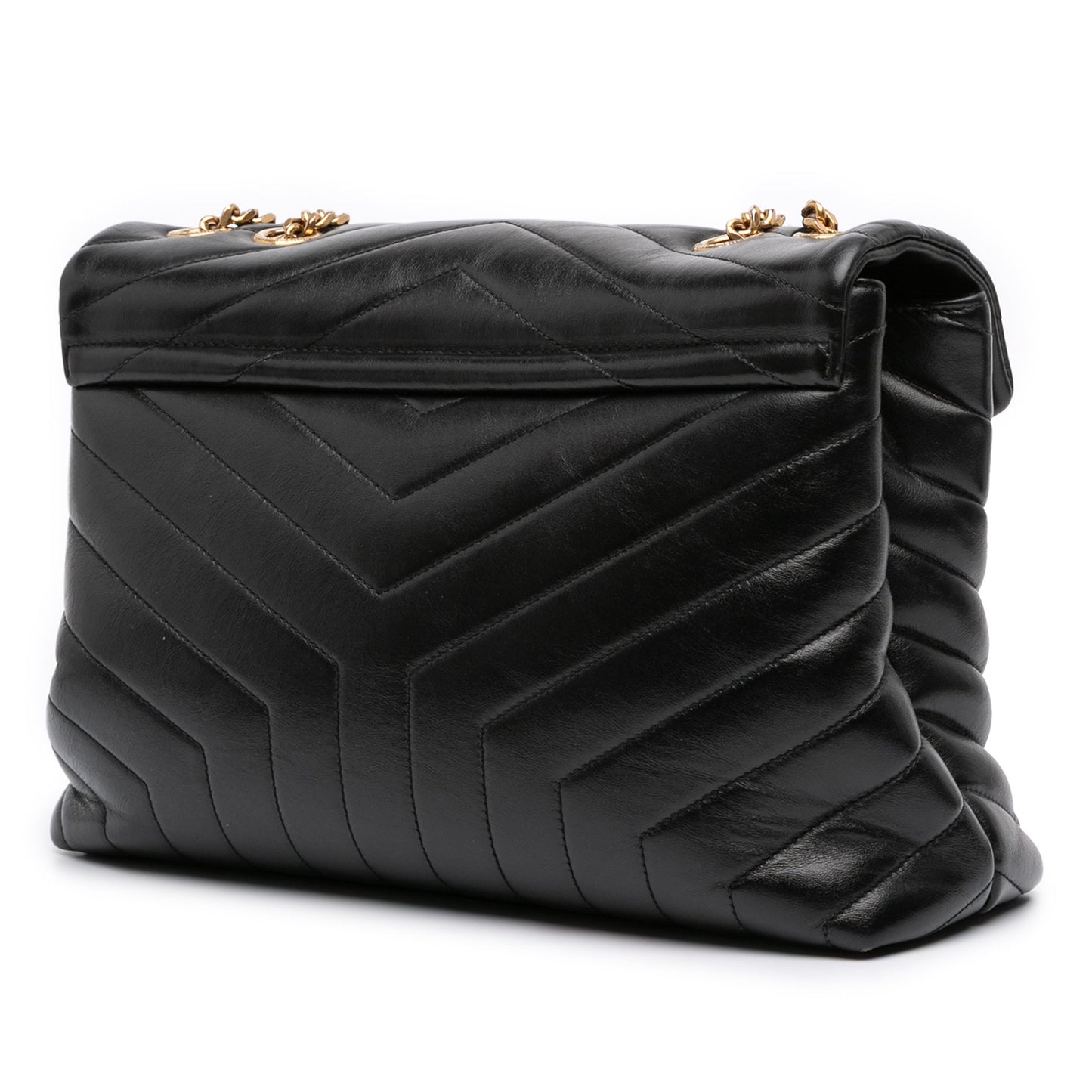 SAINT LAURENT – LouLou Medium in pelle matelassé nera (2020)