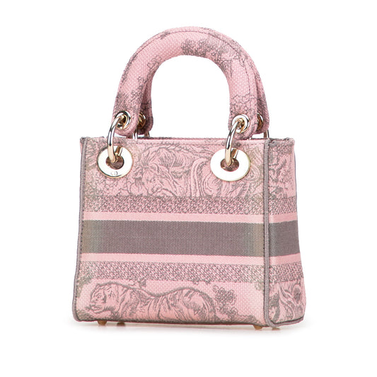 Christian Dior – Lady D-Lite Mini – Toile de Jouy Ricamata Rose (2023)