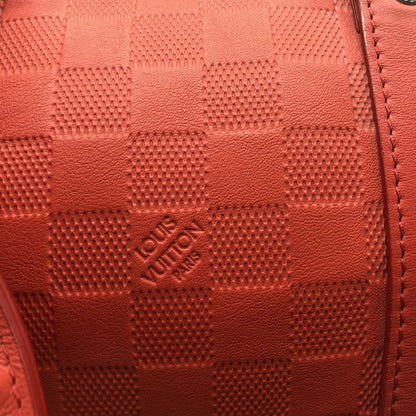 Louis Vuitton Keepall Bandoulière 55 Damier Infini Rosso Corallo, 2012 – 55 cm