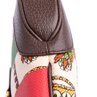 Gucci Jackie 1961 tela stampata con finiture in pelle – Marrone