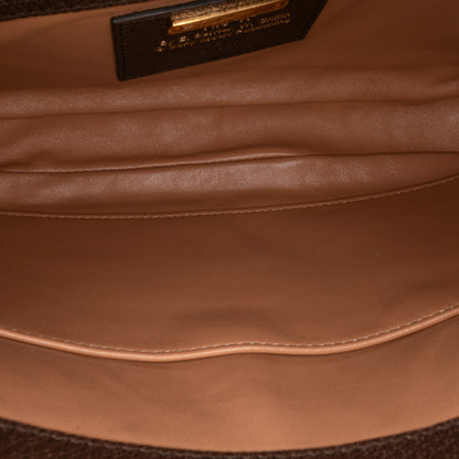 Gucci Jackie 1961 tela stampata con finiture in pelle – Marrone