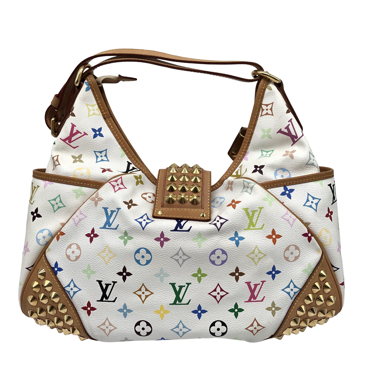 Louis Vuitton Chrissie MM Monogram Multicolore Blanc – 38 cm