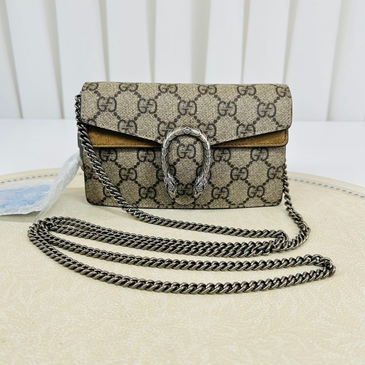 Gucci Dionysus Super Mini in tela GG Supreme – Khaki