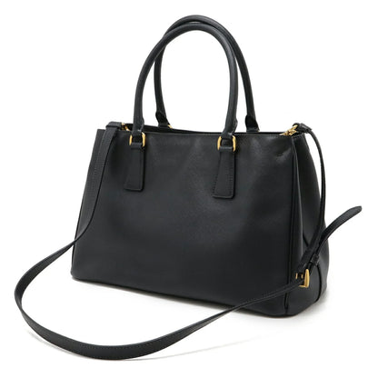 Prada Galleria BN1801 – Borsa a mano/tracolla in pelle Saffiano nera