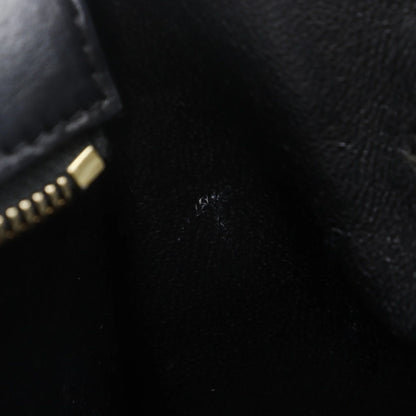 Céline Nano Luggage in Pelle Tricolore – Nero, Marrone e Bianco Sporco