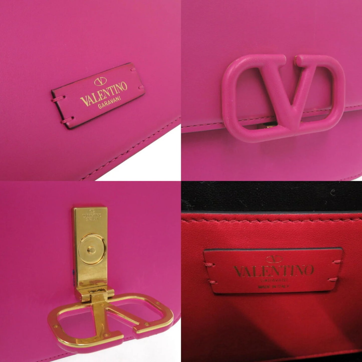 Valentino Garavani – Borsa a tracolla in pelle rosa