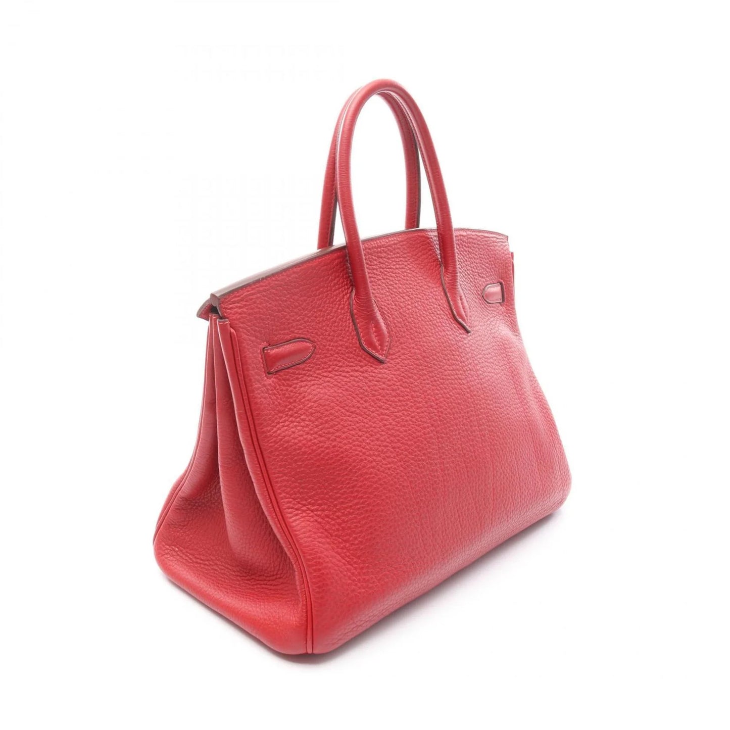 HERMES - Borsa Hermes Birkin 35, pelle, Fjord, da donna, rossa
