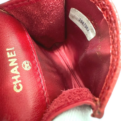 Chanel Portasigari con Catena – Pelle Caviar Rossa