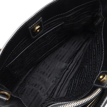 Prada Galleria BN1801 – Borsa a mano/tracolla in pelle Saffiano nera