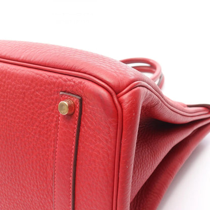 HERMES - Borsa Hermes Birkin 35, pelle, Fjord, da donna, rossa