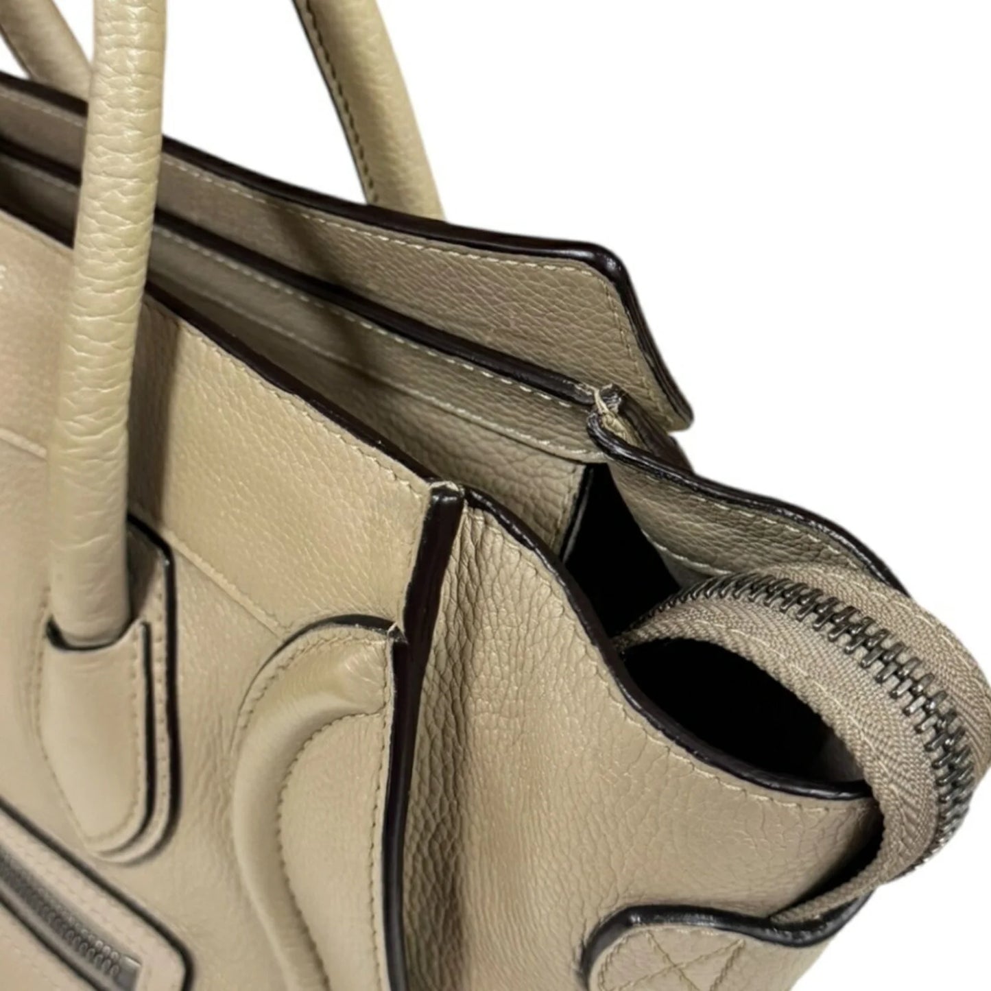 Céline Luggage Micro Tote – Pelle Beige