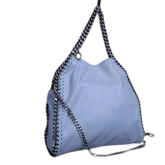STELLA McCARTNEY Stella McCartney Borsa a mano Falabella Mini W9132 SU19 Azzurro Ecopelle Donna