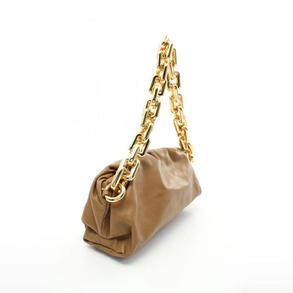 Bottega Veneta Chain Pouch in Pelle Marrone – Taglia Media