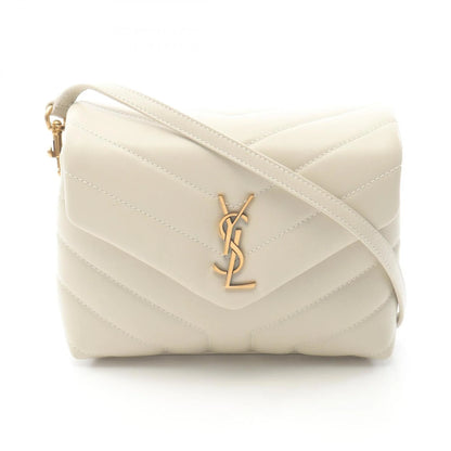 Saint Laurent LouLou Toy in pelle trapuntata avorio