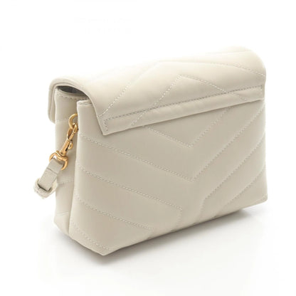Saint Laurent LouLou Toy in pelle trapuntata avorio