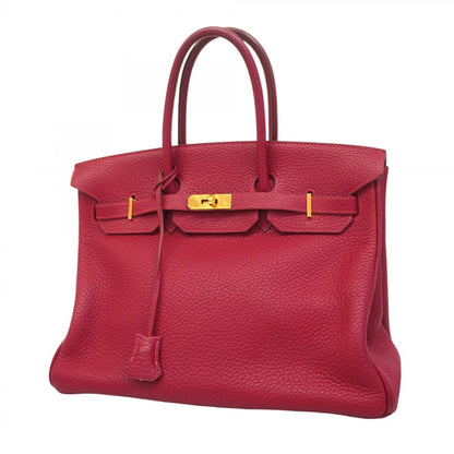 Hermès Birkin 35 in Pelle Togo Rouge Casaque – Oro