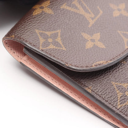 Louis Vuitton Portafoglio Sarah Monogram Canvas & Pelle Rosa Ballerina – Marrone/Rosa